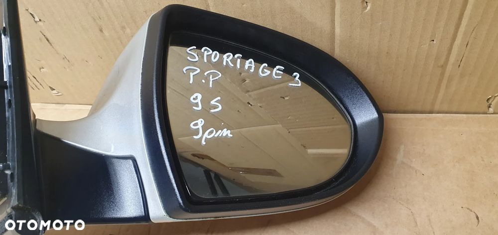 Lusterko prawe elektryczne 9 PIN KIA Sportage III 3 UK 9S - 10