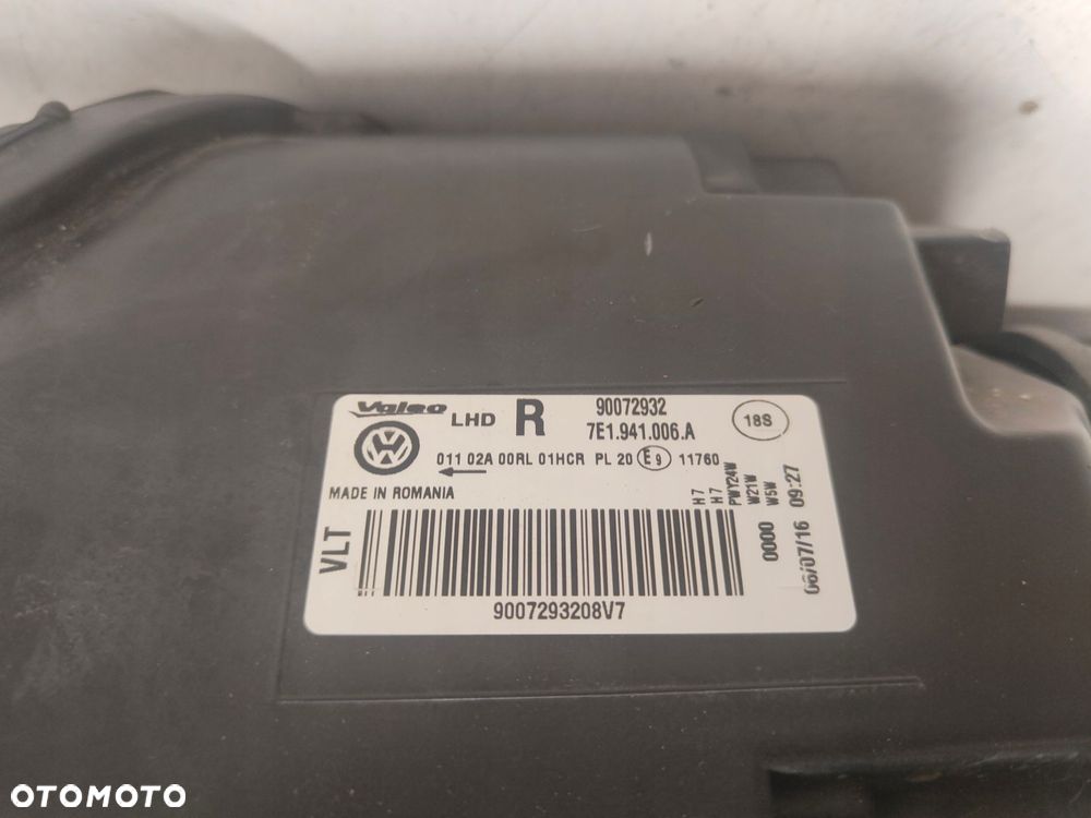 vw t6 lampa prawy przód h7 7e1941006a - 6