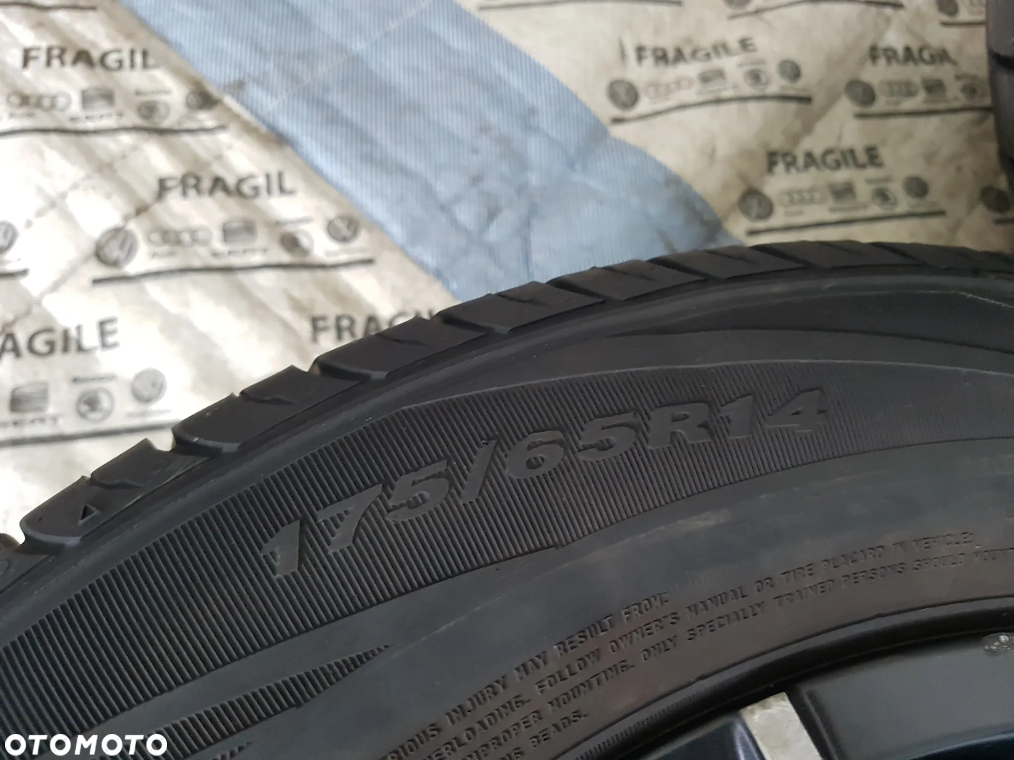 KOŁA LETNIE OPEL CORSA HYUNDAI  TOYOTA YARYS RENAULT CLIO VW UP MI CITYGO 4X100 175/65R14 5,5JX14 ET36 - 8