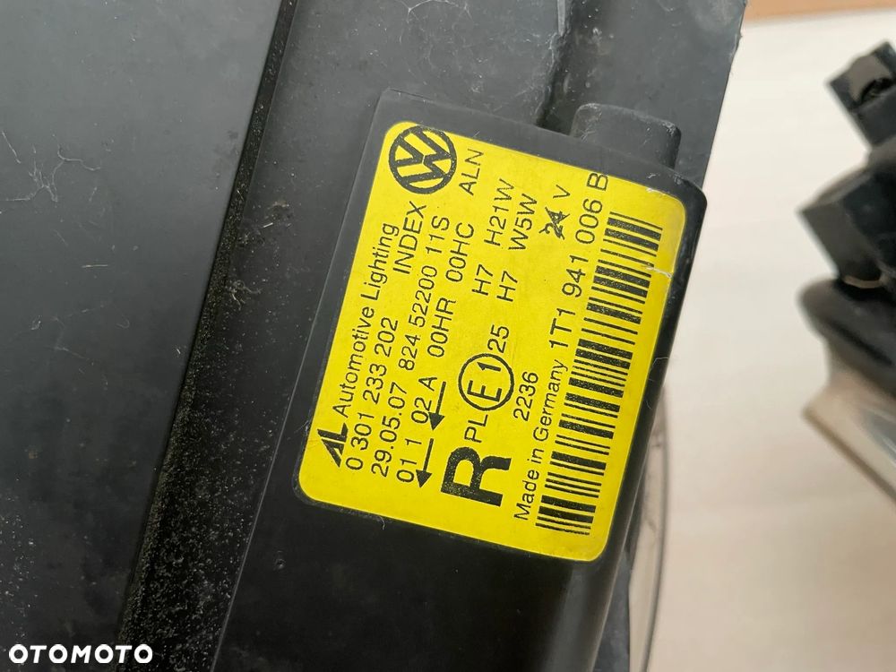 VW Touran 1T Lift reflektor prawy lewy zwykły lampa przód komplet - 8