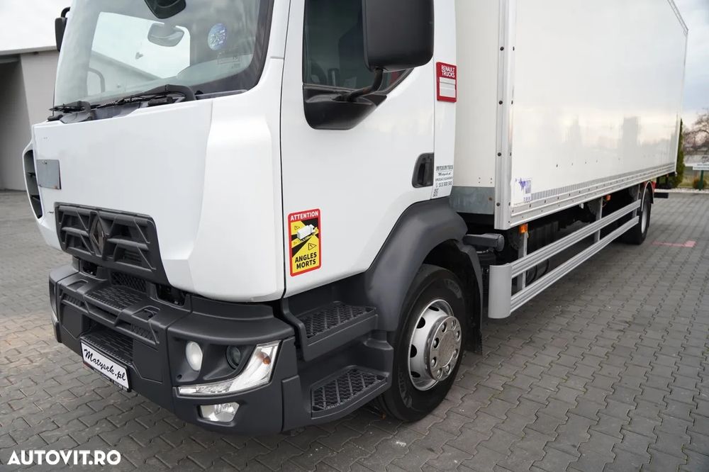 Renault D 210 / 4x2 / CONTAINER / 8,6 M / PODEA RESISTENTĂ / ELEVATOR DHOLLANDIA - 11