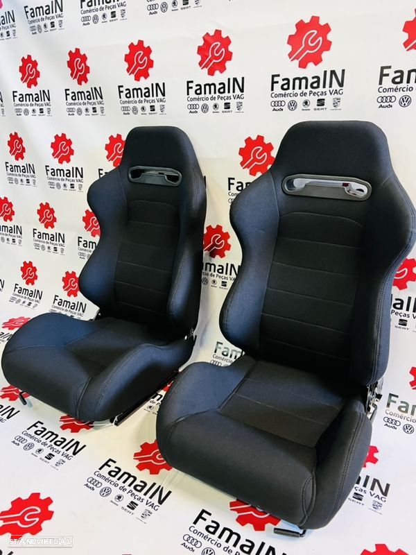 Backets desportivas universais - Estilo Recaro / Mod.2025 - 2