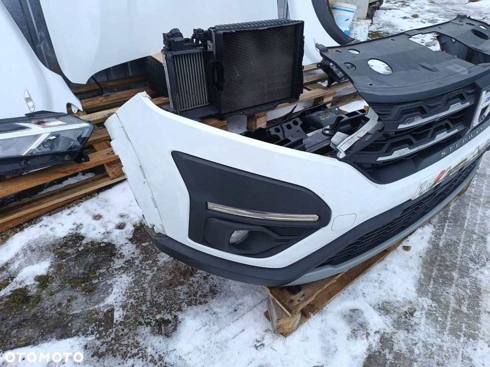dacia sandero stepway iii 21r- maska zderzak błotniki chłodnice komplet 369 - 3