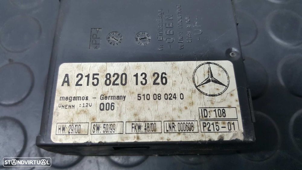 MÓDULO ELETRÓNICO MERCEDES CLASE CL (W215) COUPE 500 (215.375) - 3