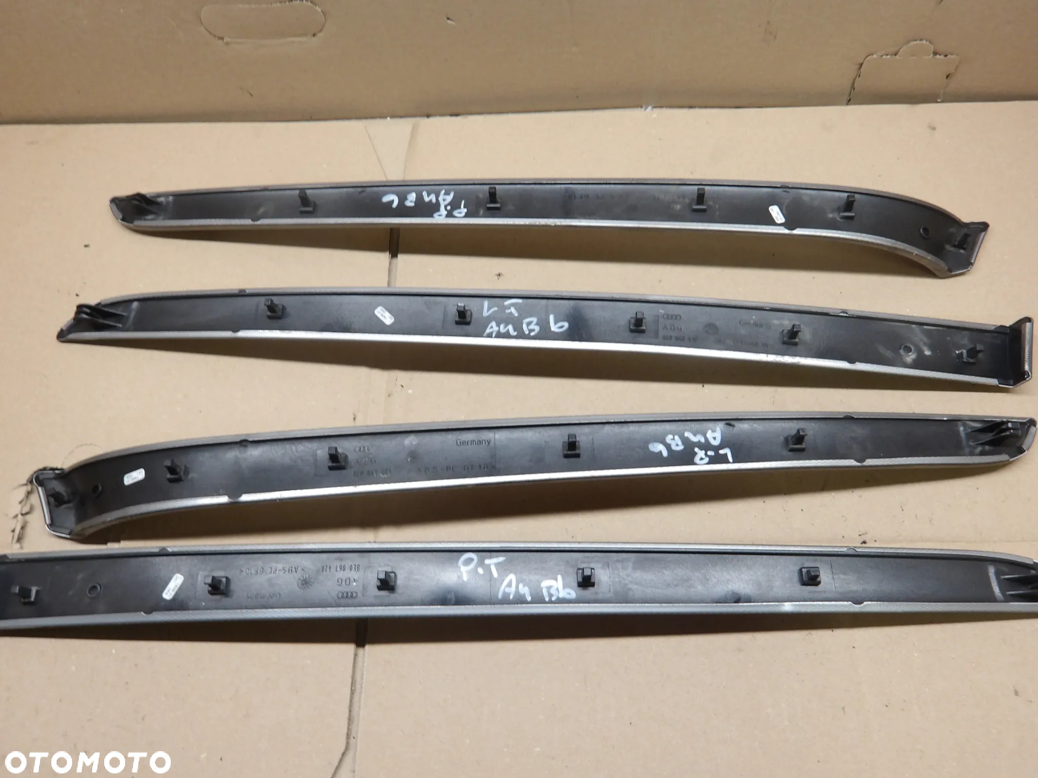 AUDI A4 B6 01-04 KOMBI LISTWA DRZWI PRAWY LEWY PRZÓD TYŁ 8E0867410 - 2