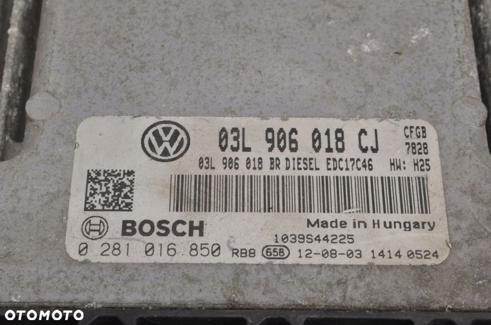 SUPERB II 2.0 TDI STEROWNIK SILNIKA 03L906018CL - 3