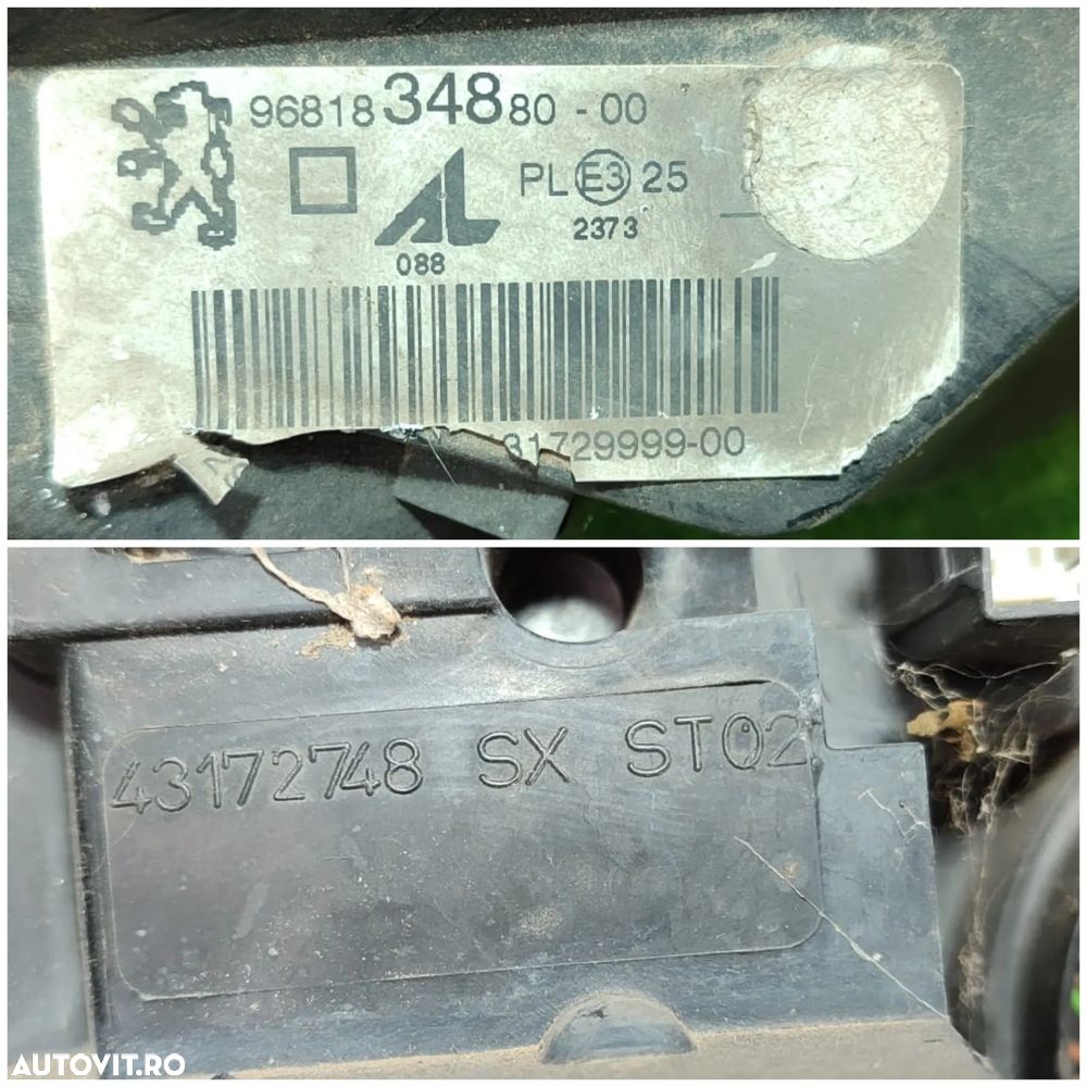 FAR STANGA HALOGEN PEUGEOT 307 FACELIFT / COD OEM 9681834880 / 43172748 SX 2005-2008 (4G2) - 8