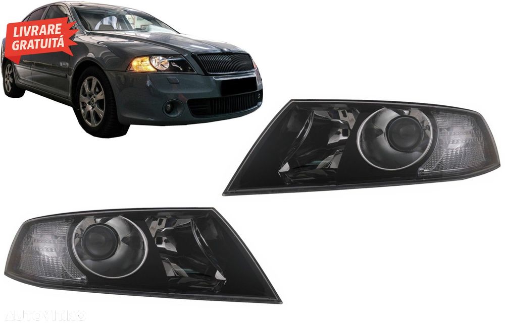Faruri Skoda Octavia II (2004-2008) Negru- livrare gratuita - 20