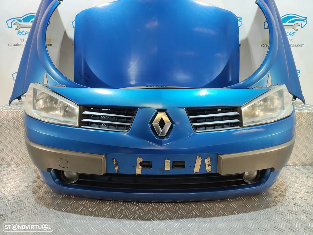 FRENTE COMPLETA RENAULT MEGANE 2 II MK2 FACELIFT CAPOT PARACHOQUES GUARDA-LAMAS OTICAS RADIADOR VENTILADOR FRENTE FIBRA REFORÇO - 6