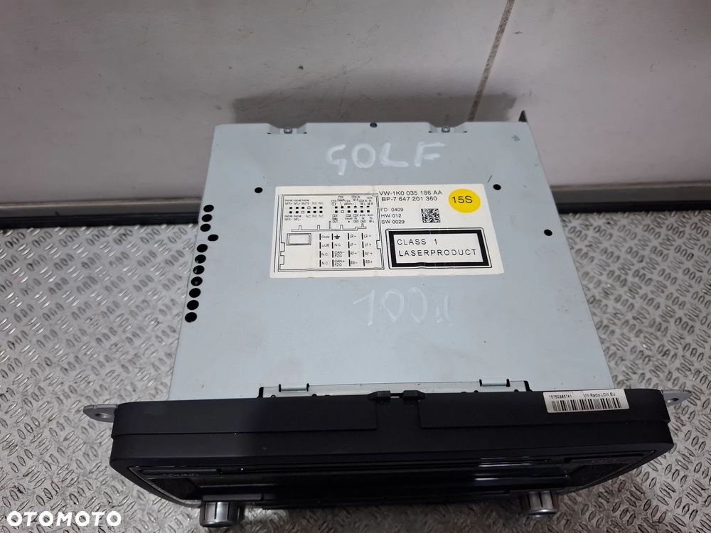 Radio CD Volkswagen Golf VI 2008 rok nr 1K0035186AA - 2