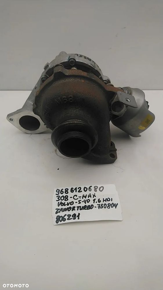 TURBINA 1.6 HDI 112KM 114KM 115KM 116KM 308 C-MAX S40 9686120680 806291 - 5