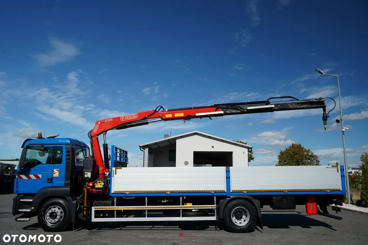 MAN TGS 18.320 / 4x2 / BURTOWY - 6,8 M + HDS FASSI F135 / wysów : 8 m / MOCNA PODŁOGA / STEROWANIE RADIOWE / ROTATOR / SPROWADZONY - 3