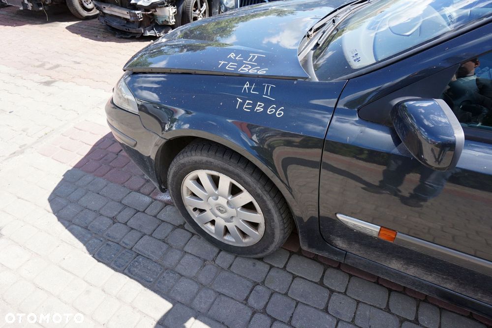 MASKA ZDERZAK BŁOTNIKI LAMPY LAGUNA II PH1 TEB66  RENAULT 2001-2005 SZARY PRZÓD KOMPLETNY - 18
