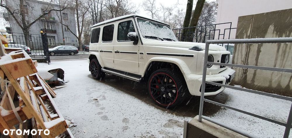 4x Nowe Felgi 21 m.in. do MERCEDES Klasa G W460 W461 W463 AMG Czarne Czerwony Rant - FE115 (HE762) - 5