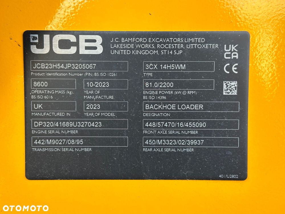 JCB 3CX PLUS 109hp Powershift + Torquelock (Contractor) - 20