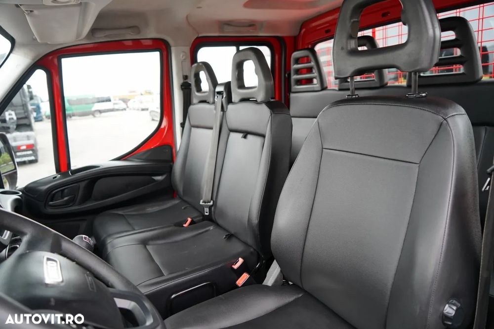 Iveco DAILY 35-130 / BASCULATOR / CU TRACȚIE DUBLA / DOUĂ TRANSPORTURI / MANUAL / 7 LOCURI / - 25