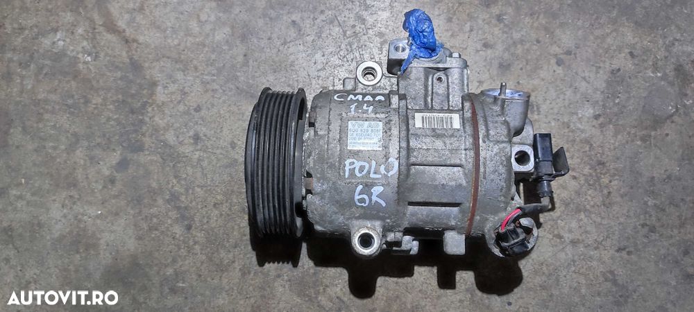 Compresor clima volkswagen vw polo 6R motor 1.4 bifuel CMAA cod 6Q0820808F - 1