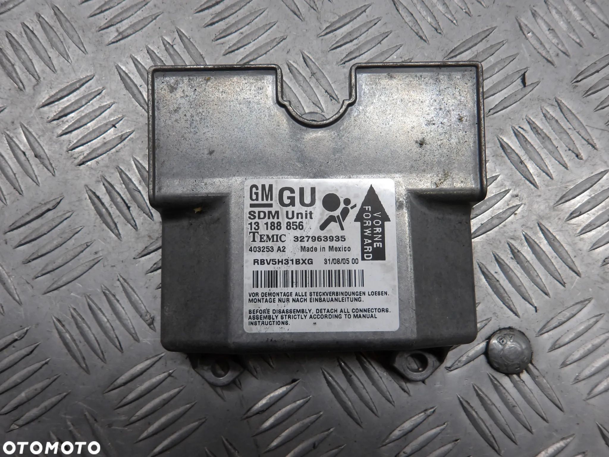OPEL ZAFIRA B 1.6B MODUŁ SENSOR AIRBAG 13188856 - 1