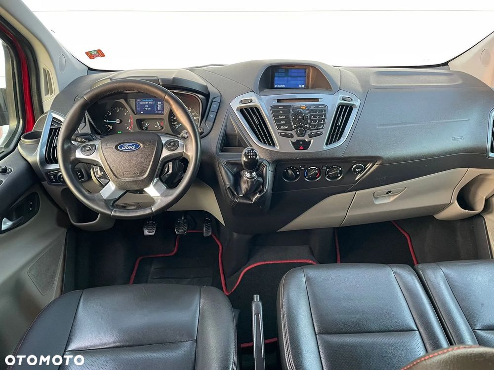 Ford TRANSIT CUSTOM LONG L2H1 Klima Navi Kamera Grzane Fotele 2xDrzwi Boczne Skóry Dubel Kabina 6os. Tempomat 2xPdc Rury - 29