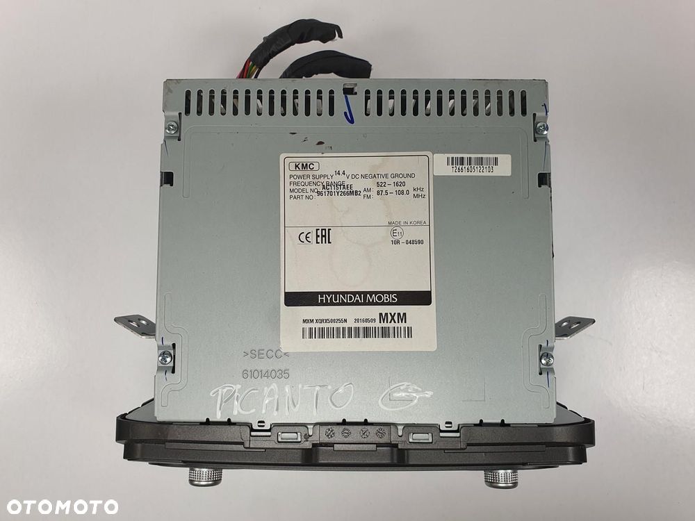 RADIO CD BLUETOOTH KIA PICANTO II 961701Y266MB2 AC115TAEE - 4