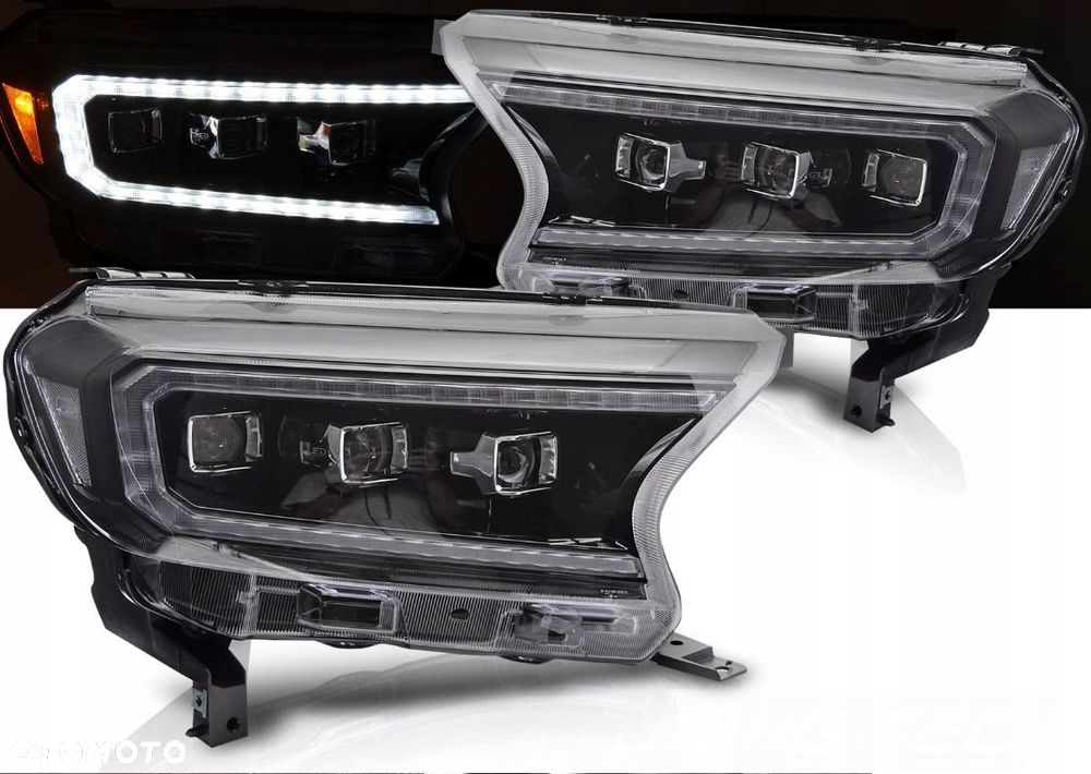 reflektor lampa kpl vland full led neon tuning ford ranger v 5 mk5 lift 16- - 2