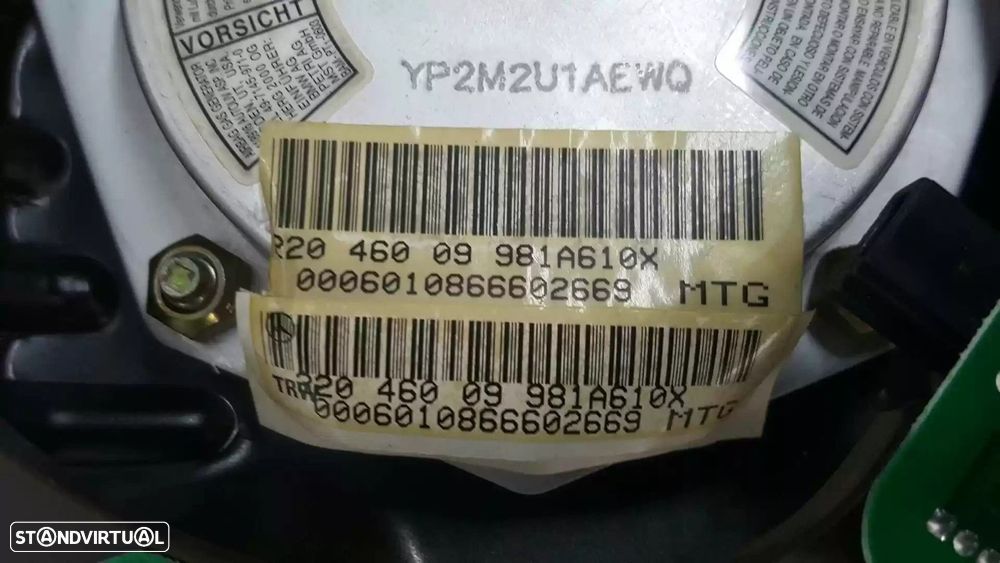 AIRBAG FRONTAL ESQUERDO MERCEDES-BENZ CLASSE S 2001 -2204600998 - 3