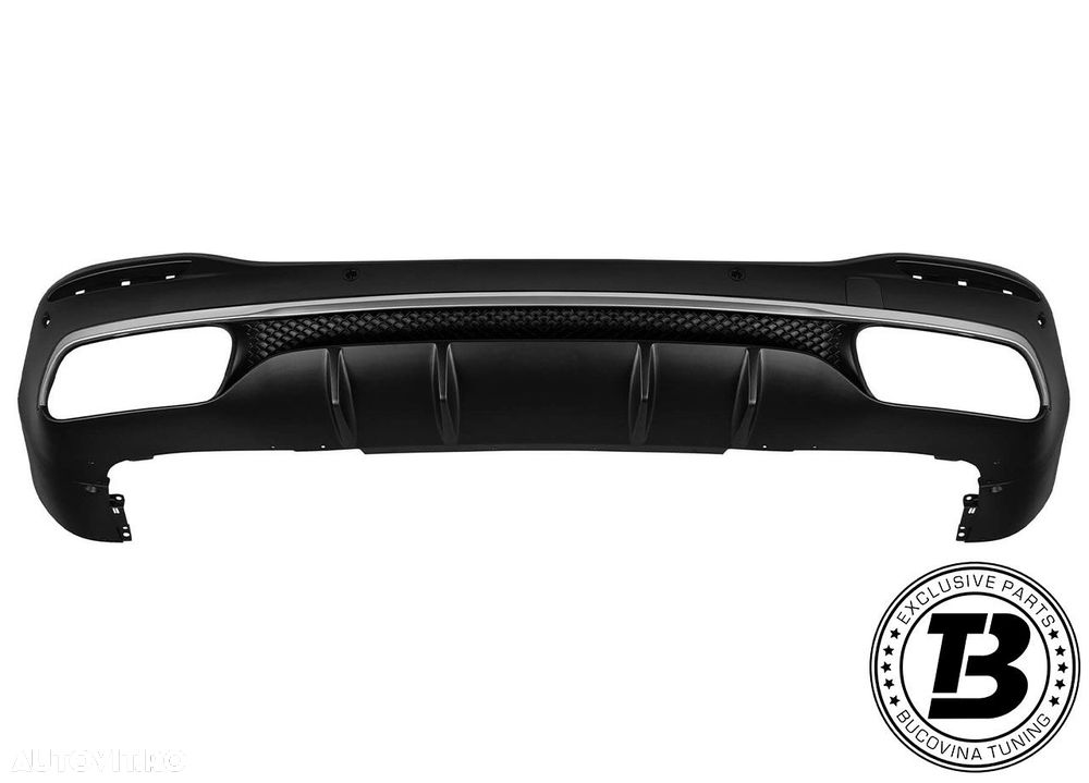 Difuzor Bara Spate cu Ornamente compatibil cu Mercedes GLS X167 GLS 63 Design - 7