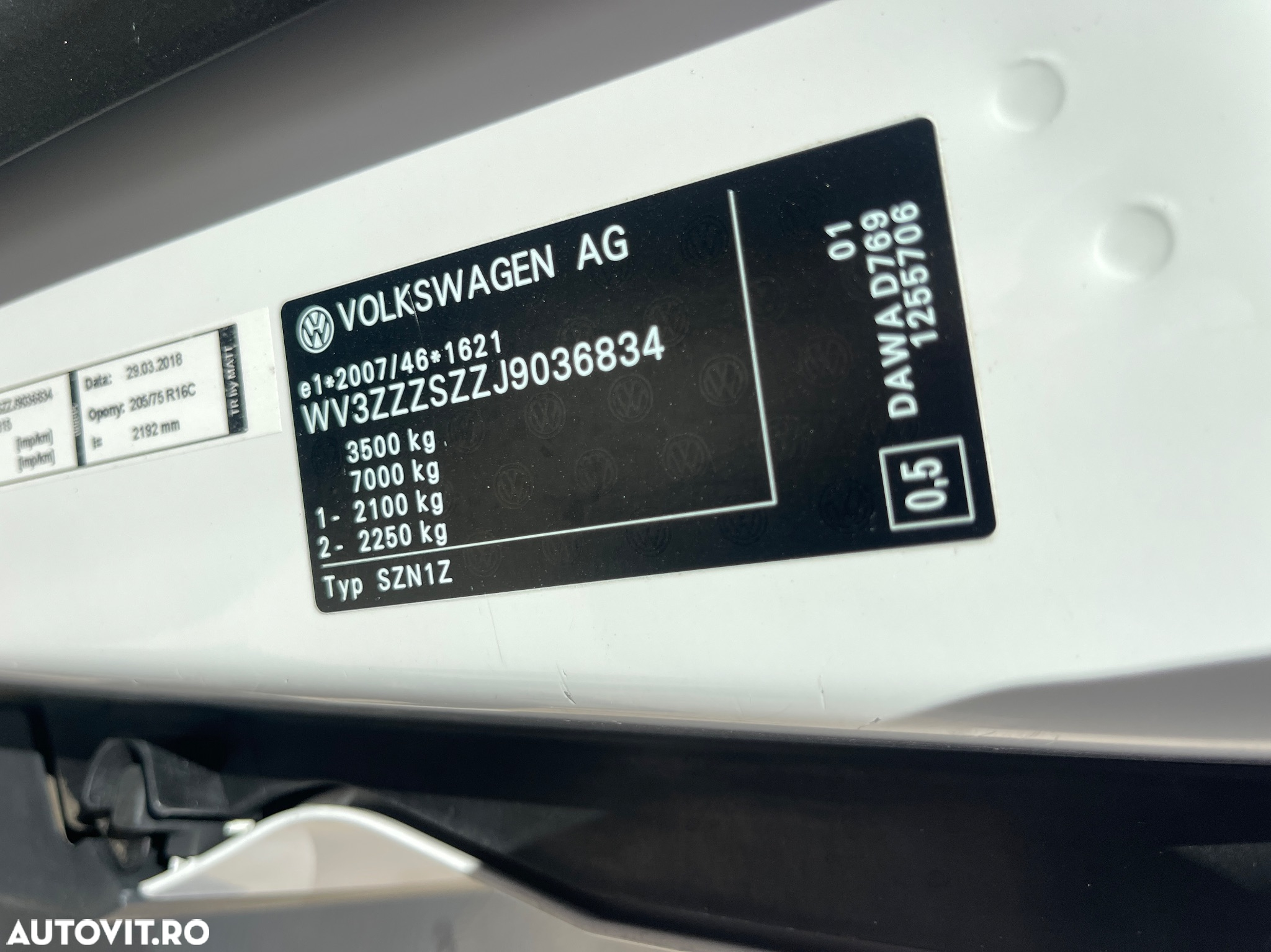 Volkswagen Crafter Doka 7LOCURI  PUNTE DUBLA  BASCULABIL - 33