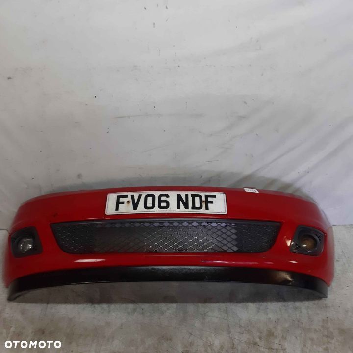 + ZDERZAK PRZÓD PRZEDNI DO FORD FIESTA MK6 VI LIFT FL K2 CZERWONY HALOGENY - 1