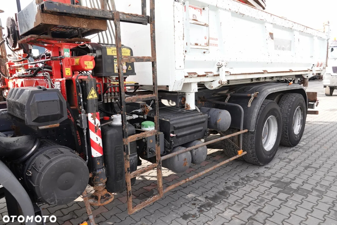 Renault KERAX 410 / 6x4 / WYWROTKA + HDS FASSI F150 / HYDROBURTA / BORDMATIC - 14