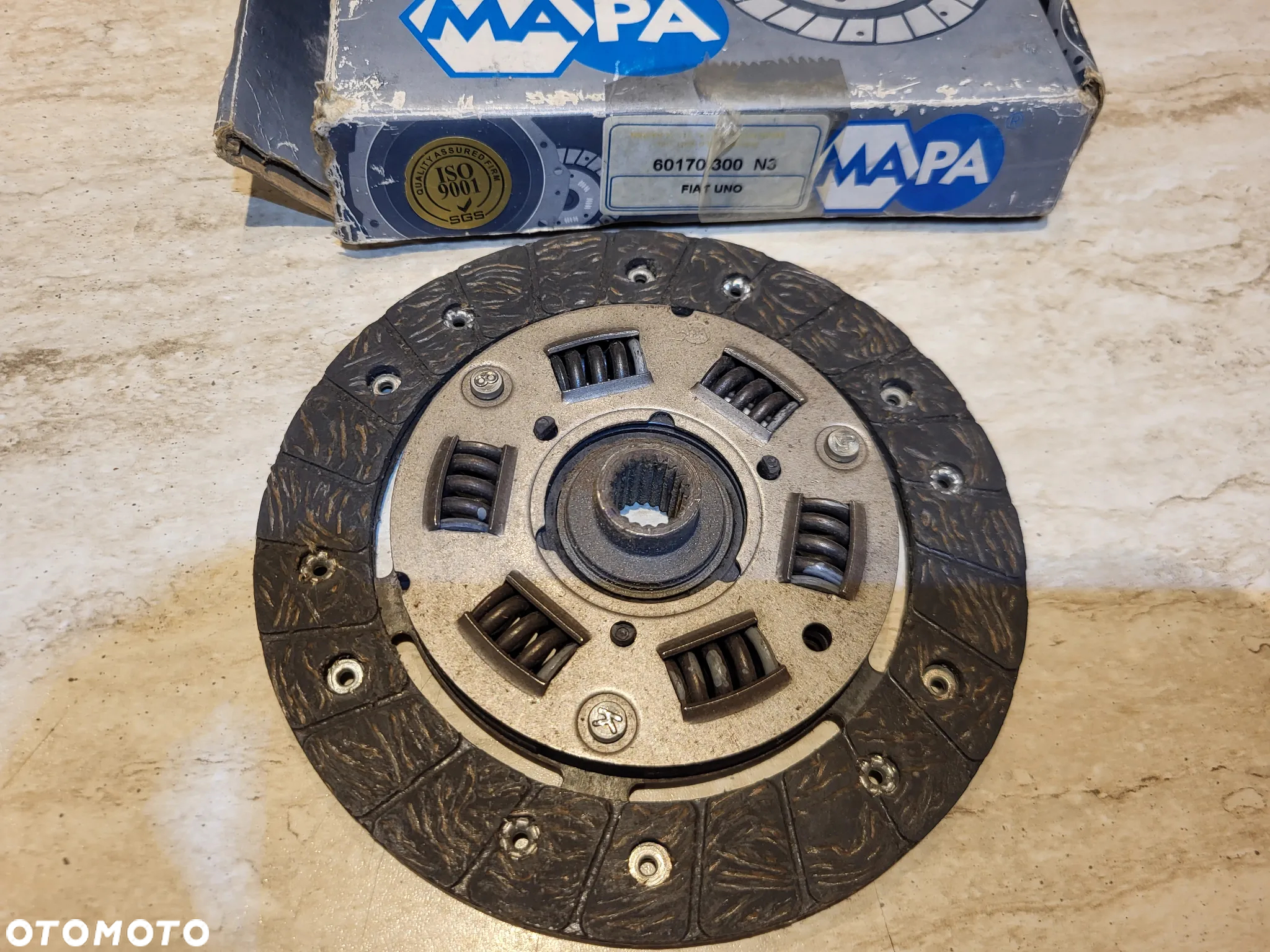 Tarcza sprzęgła (170mm) 20 zębów  FIAT CINQUECENTO, PANDA, PANDA/HATCHBACK, SEICENTO / 600, UNO; LANCIA A 112, Y10; SEAT MARBELLA, MARBELLA/HATCHBACK, TERRA 0.8-1.3D 03.78-12.08 - 4