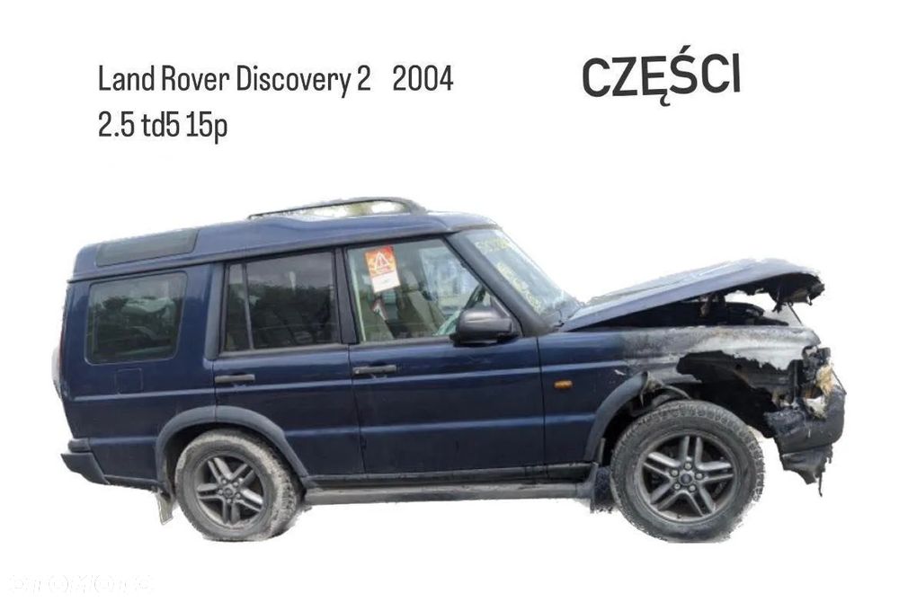 Land rover Discovery II 2 2.5 td5 Maska Zderzak Lampa Błotnik halogen atrapa grill listwa zawiasy chlodnica wentylator - 2