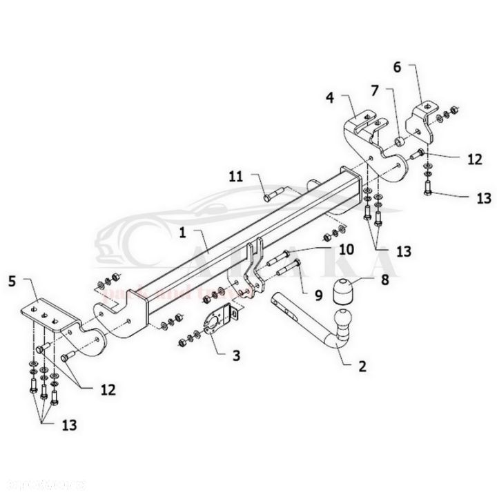 Hak Holowniczy Odkręcany Do Ssangyoung Korando Od 2015 (Tylko 4X4) - 3