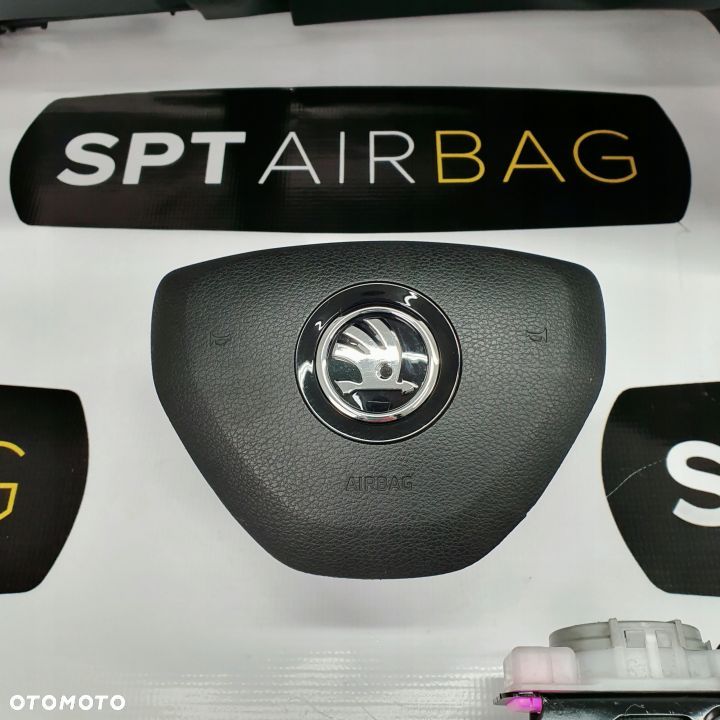 SKODA OCTAVIA III 3 5E0 LIFT DESKA ROZDZIELCZA KONSOLA KOKPIT PULPIT PODUSZKI AIRBAG AIR BAG PASY KIT SET - 6