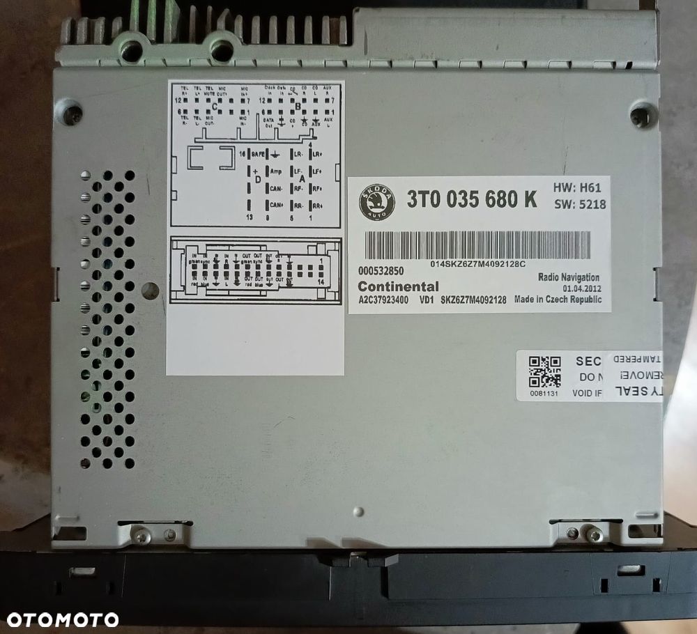 VW SKODA-14 WERSIJ RADIOWYCH Nawigacja RNS 510  Polskie menu z mapami 8557+POI+KOD - 11
