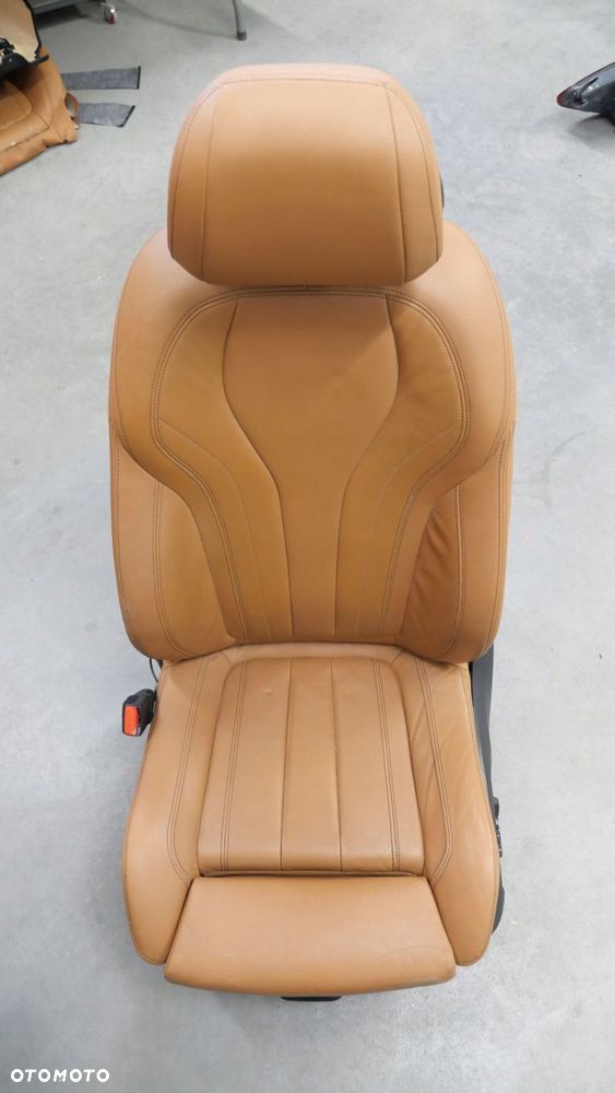 bmw x5 f15 f16 fotel lewy kierowcy elektryczny podgrzewany cognac m-pakiet - 1