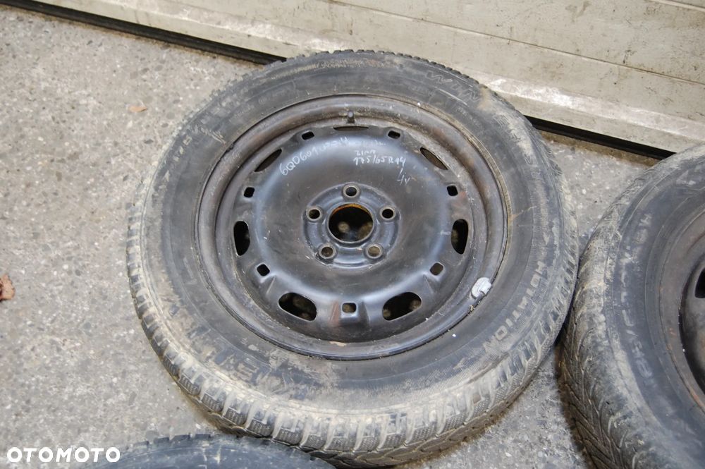 FELGI STALOWE + OPONY ZIMOWE 175/65R14 5X100 ET35 6J 6Q0601027H VW POLO IV SEAT IBIZA SKODA - 5