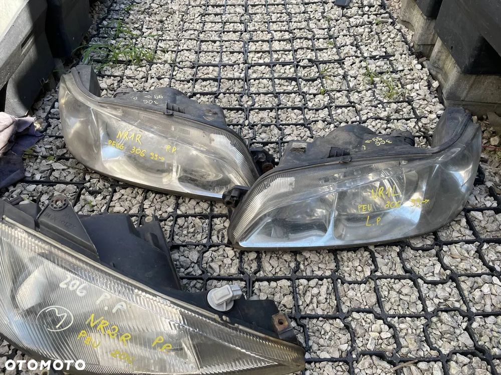 PEUGEOT REFLEKTORY HALOGEN KIERUEK LEWE PRAWE - 2