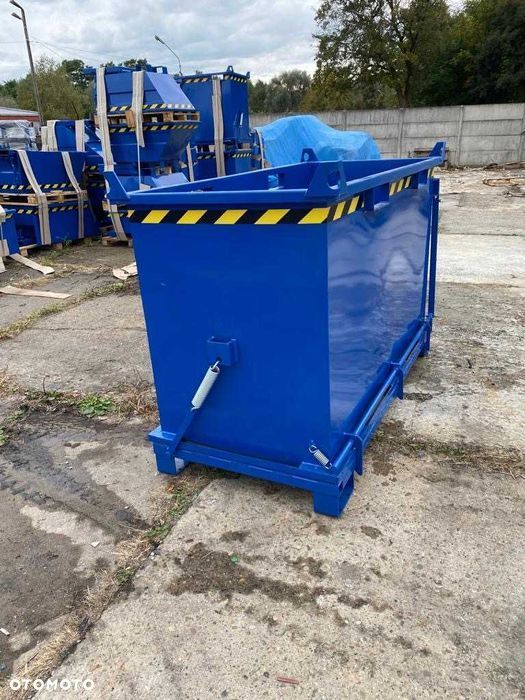 Kontener z otwieranym dnem PMDB 2000L do dźwigów, wózków