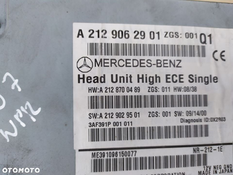 MERCEDES E 212 207 c 204 Comand radio zmieniarka NTG 4.5 nawigacja - 4