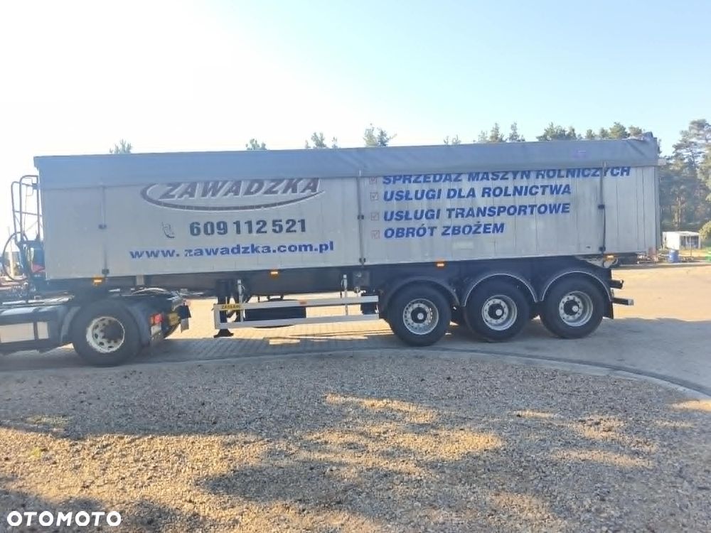 Zaslaw wywrotka 45m3 góra aluminiowa, rama stalowa, Osie Bpw, hamulce bebnowe, os podnoszona - 15