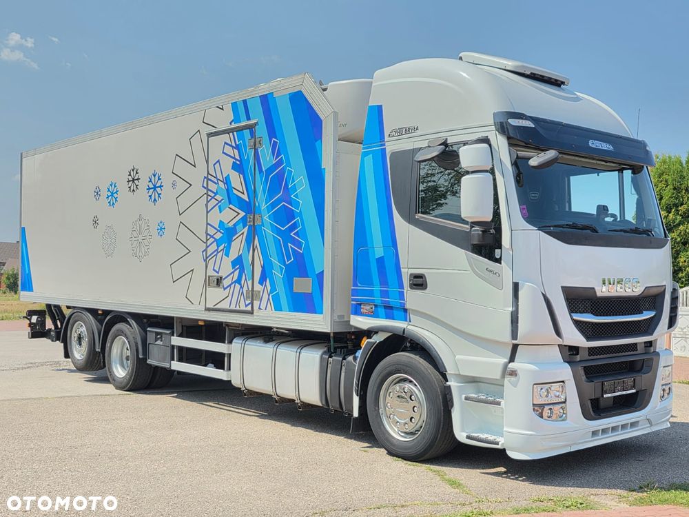 Iveco HI-WAY 460 / CHŁODNIA / WINDA / 6×2 /  21 EUROPALET / DRUKARKA / KLIMA POSTOJOWA / SYPIALKA / 3 OSIE / OŚ PODNOSZONA ORAZ SKRĘTNA  / AUTOMAT / E6 / SPROWADZONY/ - 24