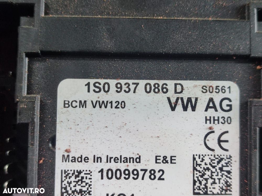 Calculator modul confort 1S0937086D Skoda Citigo 1 [2011 - 2017] 1.0 - 2