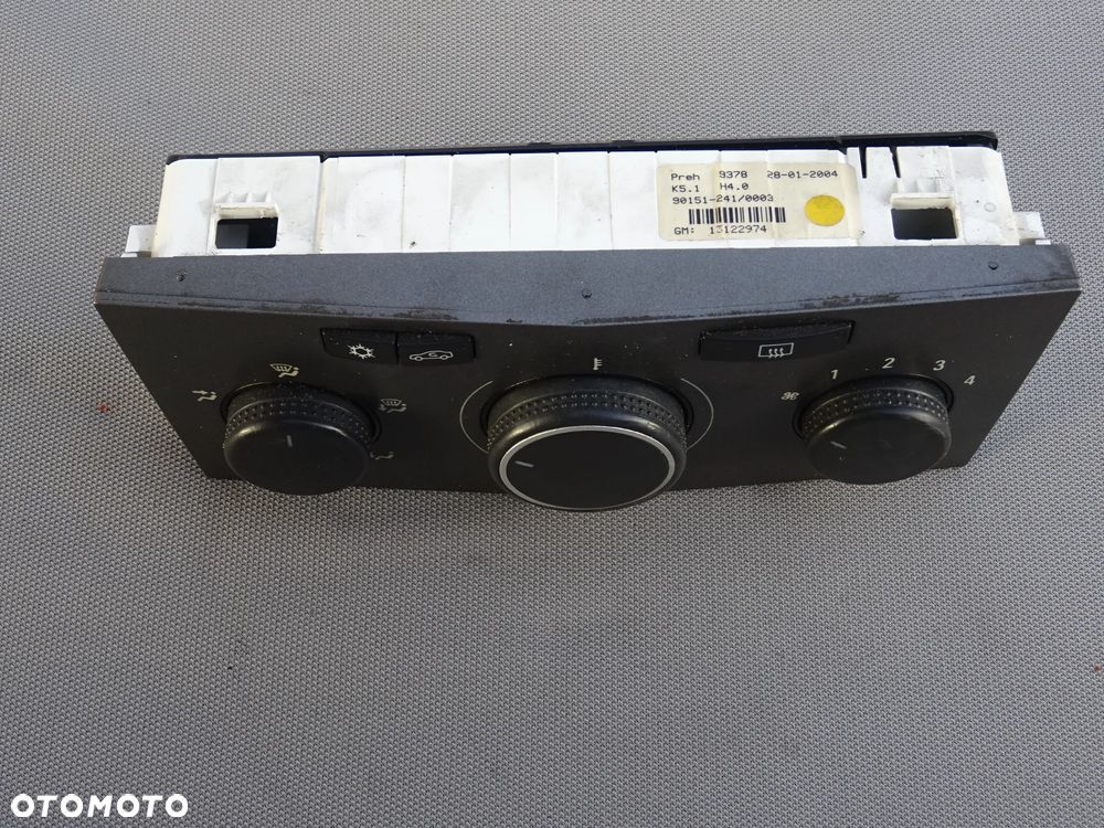 PANEL STEROWANIA KLIMATYZACJI OGRZEWANIA NAWIEWU OPEL ASTRA H ZAFIRA B - 2
