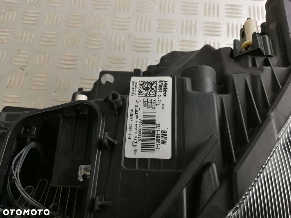 7498931 reflektor lampa lewa lewy przód przednia ADAPTIVE LED BMW F34 GT - 7