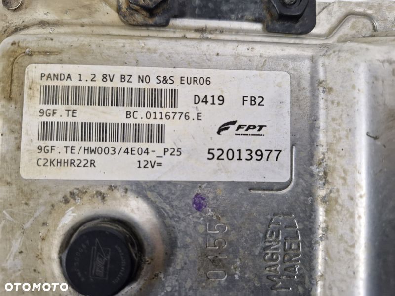 fiat panda iii 3 1.2 b sterownik komputer silnika ecu 52013977 - 2