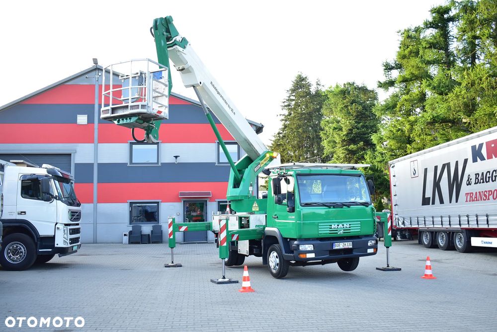 MAN LE 8.180 Zwyżka 28m. / Palfinger Bison TKA 28/ Podnośnik koszowy/ Arbeitsbühne/ Hubsteiger/ Hebebühne  / Sprowadzony z Niemiec ! - 8