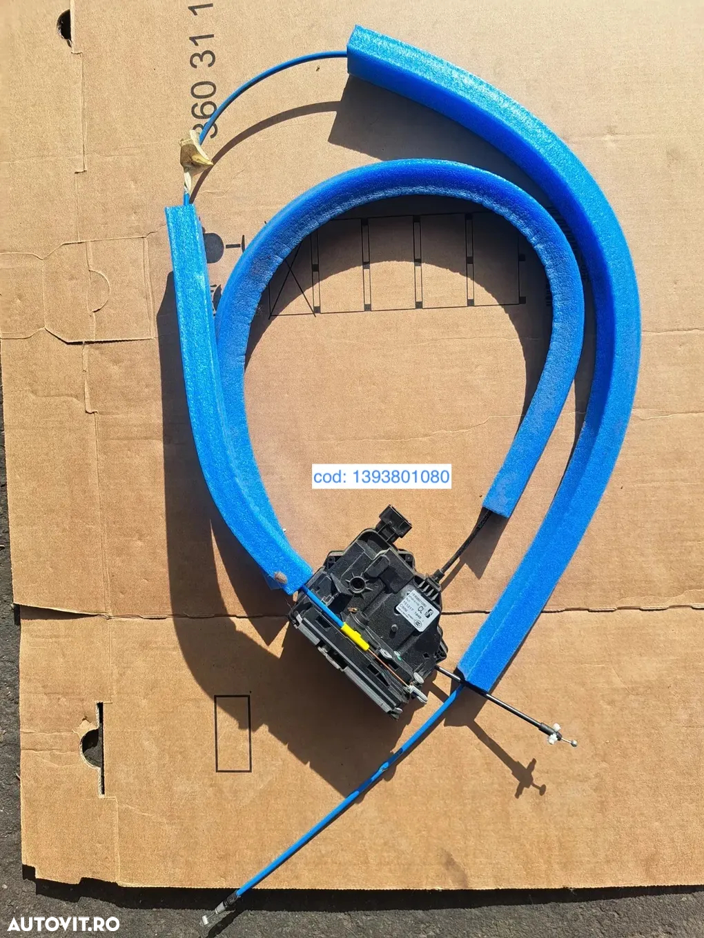 Sistem inchidere usa culisanta fiat ducato peugeot boxer citroen jumper ( pentru masini cu volan pe stanga ) broasca maner opritor contact electric cabluri - 2