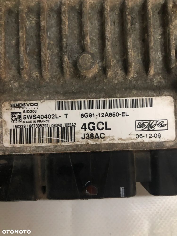 KOMPUTER STEROWNIK SILNIKA MONDEO MK4 S-MAX GALAXY 2.0TDCI 6G91-12A650-EL F-VAT - 2