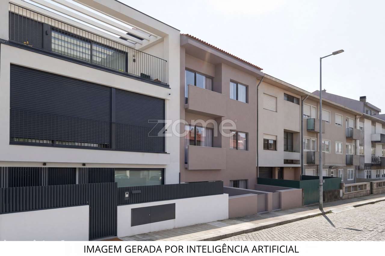 Apartamento T2 novo, com terraço, em Aldoar. - Grande imagem: 2/15